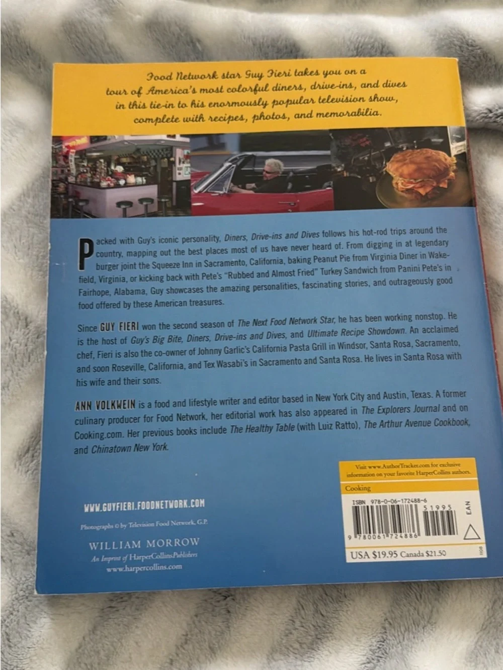 Guy Fieri Diners Drive-Ins and Dives Cookbook - Red Cover